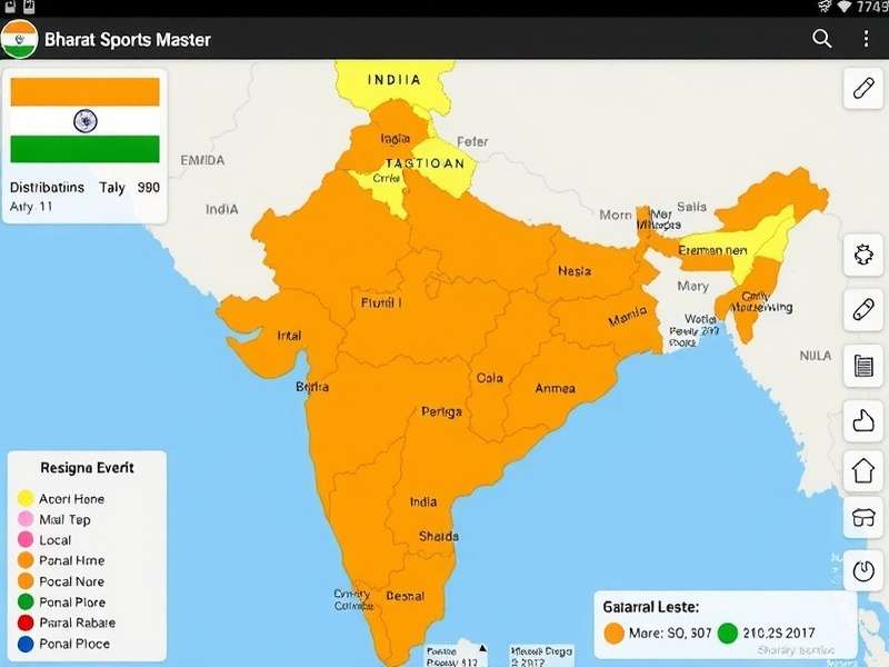 Bharat Sports Master Download Statistics and Regional Distribution Map