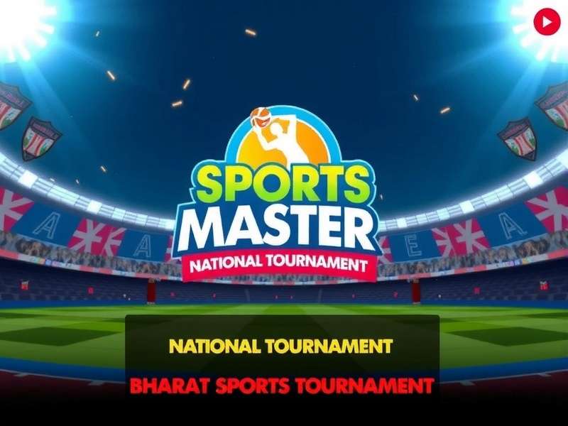 Bharat Sports Master National Tournament Poster and In-Game Screenshot